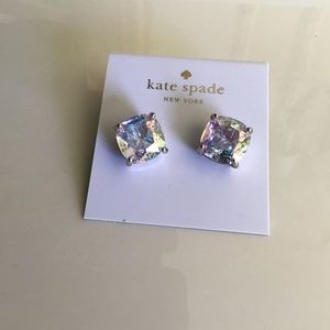 Kate Spade Round Square Cushion Cut Stud Earrings